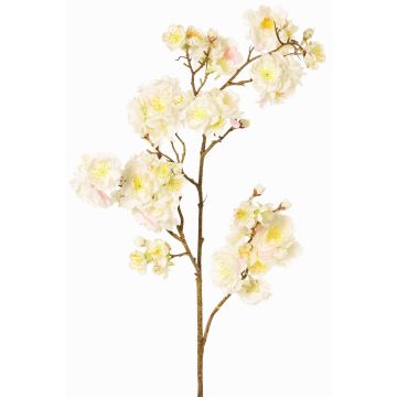 Branche de cerisier fleurie artificielle RUKIA, blanc, 90cm