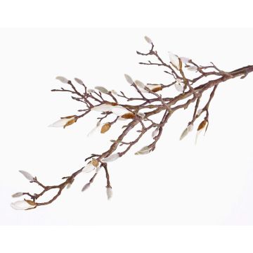 Branche de magnolia artificielle ANJULI, crème, 105cm