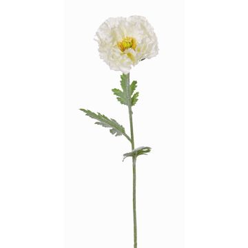 Coquelicot artificiel BAHIRA, crème, 75cm, Ø13cm Coquelicot artificiel BAHIRA, crème, 75cm, Ø13cm