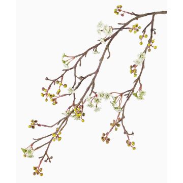 Branche d'érable artificiel TABIO, avec fleurs, blanc-vert, 95cm Branche d'érable artificiel TABIO, avec fleurs, blanc-vert, 95cm