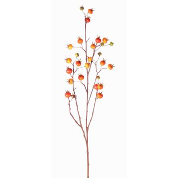 Branche de cynorhodon artificiel GERDA, avec fruits, orange, 110cm Branche de cynorhodon artificiel GERDA, avec fruits, orange, 110cm