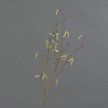 Branche de bouleau synthétique NANTE, avec fleurs, brun, 65cm