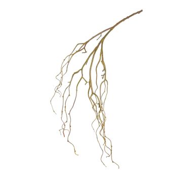Branche de saule pleurer artificielle TALLY, vert-brun, 105cm