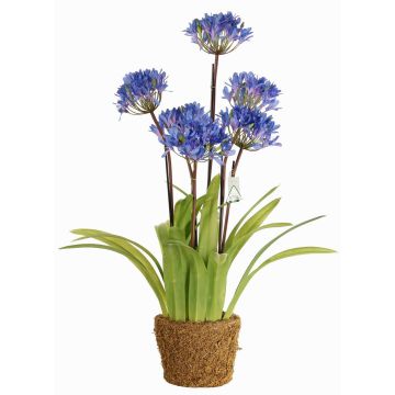 Agapanthe en tissu INJALA en motte de terre, bleu-lilas, 80cm, Ø11cm Agapanthe en tissu INJALA en motte de terre, bleu-lilas, 80cm, Ø11cm