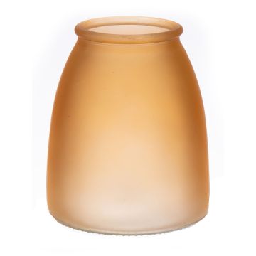 Petit vase à fleurs en verre EMORY, taupe mat, 15cm, Ø13cm Petit vase à fleurs en verre EMORY, taupe mat, 15cm, Ø13cm