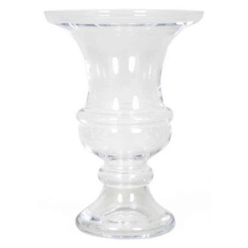 Vase sur socle « SONJA », en verre, transparent, 34 cm, Ø 25 cm Vase sur socle « SONJA », en verre, transparent, 34 cm, Ø 25 cm