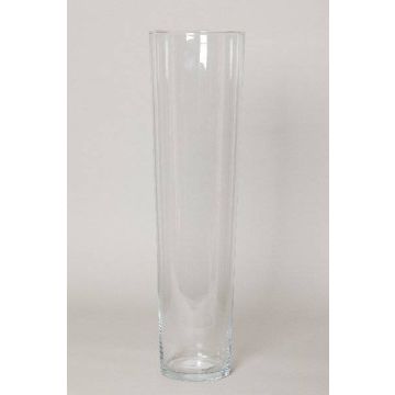 Vase en verre AMNA OCEAN, conique, transparent, 70cm, Ø17cm Vase en verre AMNA OCEAN, conique, transparent, 70cm, Ø17cm