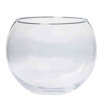 Vase en verre TOBI OCEAN, boule, transparent, 17,5cm, Ø19cm Vase en verre TOBI OCEAN, boule, transparent, 17,5cm, Ø19cm