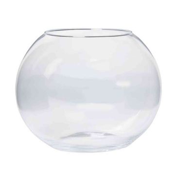Vase en verre TOBI OCEAN, boule, transpaent, 20cm, Ø25cm Vase en verre TOBI OCEAN, boule, transpaent, 20cm, Ø25cm