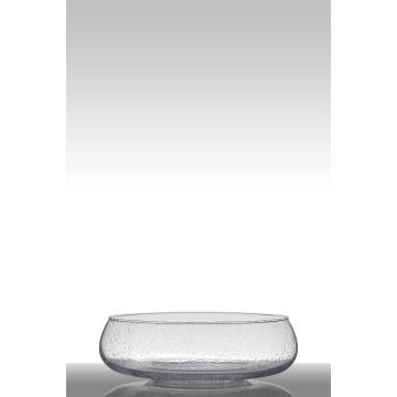 Vase avec optique de bulles GRACIE, transparent, 11cm, Ø33cm Vase avec optique de bulles GRACIE, transparent, 11cm, Ø33cm