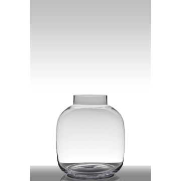 Vase rond en verre GEORGIA EARTH, transparent, 29cm, Ø26cm