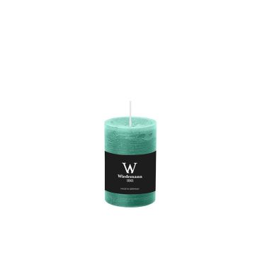 Bougie bloc pour photophore AURORA, vert menthe, 9cm, Ø5,8cm, 30h - Fabriquée en Allemagne