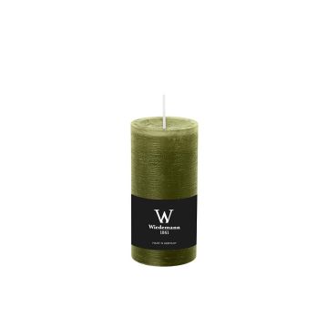 Bougie rustique pour photophore AURORA, vert olive, 12cm, Ø5,8cm, 42h - Made in Germany Bougie rustique pour photophore AURORA, vert olive, 12cm, Ø5,8cm, 42h - Made in Germany