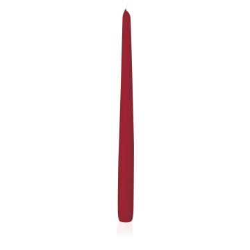 Bougie pour chandelier PALINA, rouge foncé, 40cm, Ø2,5cm, 15,5h - Made in Germany Bougie pour chandelier PALINA, rouge foncé, 40cm, Ø2,5cm, 15,5h - Made in Germany
