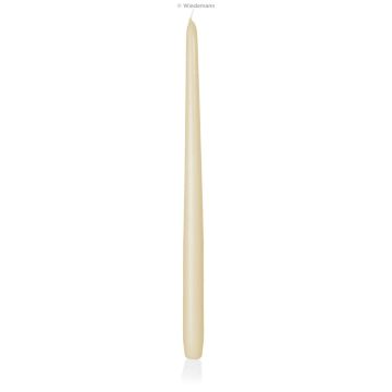Bougie pour chandelier PALINA, crème, 40cm, Ø2,5cm, 15,5h - Made in Germany Bougie pour chandelier PALINA, crème, 40cm, Ø2,5cm, 15,5h - Made in Germany