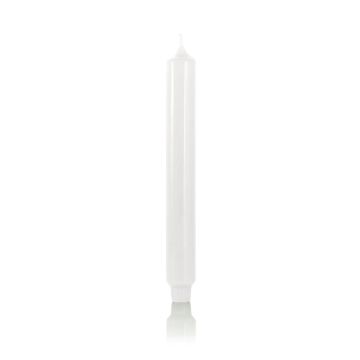 Bougie de table ARIETTA, blanc, 24,9cm, Ø2,8cm, 16h - Made in Germany