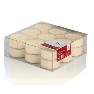 Lot de 18 bougies à réchaud KENNY, crème, 1,8cm, Ø3,8cm, 4h