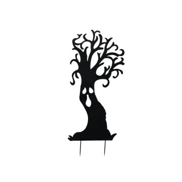 Décoration d'Halloween : silhouette d'arbre « SPOOKY TREE », métal, noir, 150 cm Décoration d'Halloween : silhouette d'arbre « SPOOKY TREE », métal, noir, 150 cm