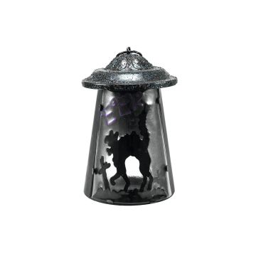 Décoration d'Halloween : lanterne / lampe COSMO avec porte-bougie, chat, 23 cm Décoration d'Halloween : lanterne / lampe COSMO avec porte-bougie, chat, 23 cm