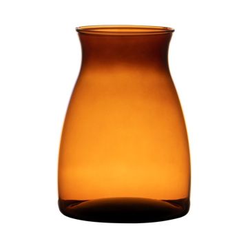 Vase décoratif MAISIE en verre, orange-brun-transparent, 20cm, Ø14cm Vase décoratif MAISIE en verre, orange-brun-transparent, 20cm, Ø14cm