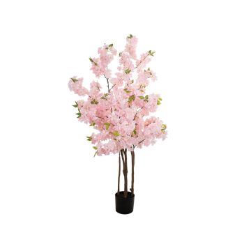 Arbre artificiel Cerisier en fleurs VICTORIAH, troncs artificiels, fleurs, rose, 160cm