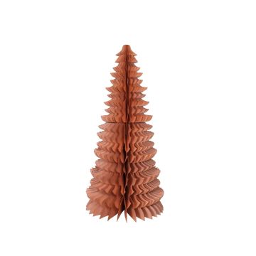 Grand sapin de Noël en papier TOFA, rose clair, 130 cm