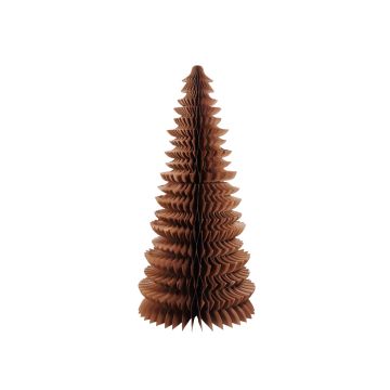 Grand sapin de Noël en papier TOFA, marron, 130 cm
