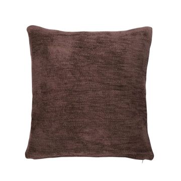 Coussin en toile KALUA, marron chocolat, 45x45cm Coussin en toile KALUA, marron chocolat, 45x45cm