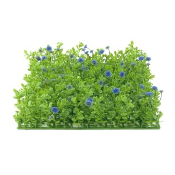 Tapis / Haie de buis en plastique KEIL avec fleurs, vert-violet, 25x25cm Tapis / Haie de buis en plastique KEIL avec fleurs, vert-violet, 25x25cm