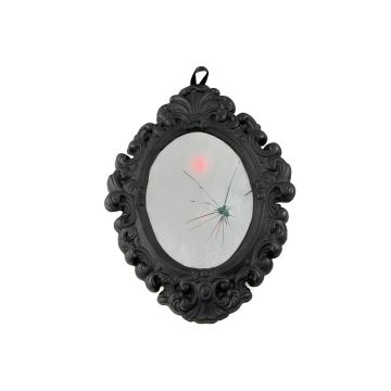 Décoration d'Halloween « Miroir magique » MIRZELLA, fonction sonore, LED, gris, 35 cm Décoration d'Halloween « Miroir magique » MIRZELLA, fonction sonore, LED, gris, 35 cm