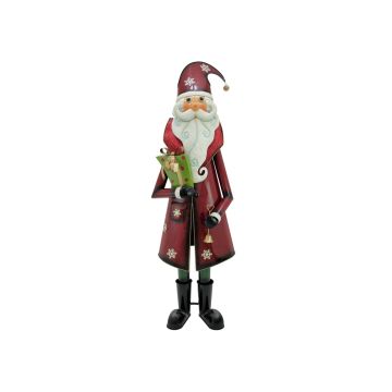 Figurine décorative Père Noël JOSEPH avec cadeau, 195 cm