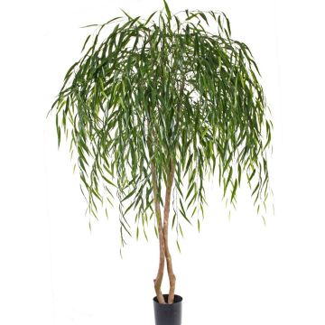 Saule pleureur artificiel GWENDOLIN, tronc naturel, vert, 180cm