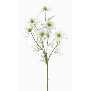 Nigelle artificielle SEVIN, blanc-vert, 65cm, Ø6cm