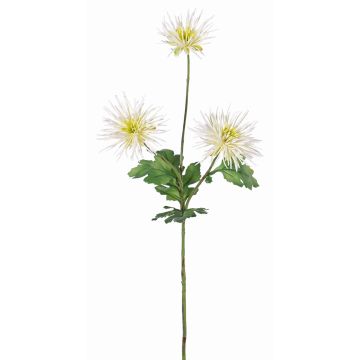 Chrysanthème artificiel SOLVIE, crème, 70cm, Ø10cm