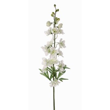 Pied d'alouette en tissu ANDRIANA, blanc-vert, 90cm, Ø11cm