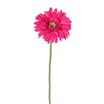 Gerbera en tissu HELLI, rose fuchsia, 65cm, Ø12cm