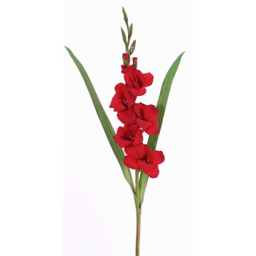 Glaïeul artificiel ELEA, rouge, 85cm, Ø3-10cm