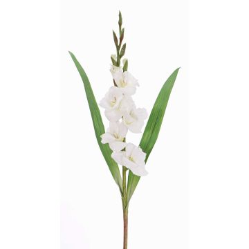 Glaïeul artificiel ELEA, blanc, 85cm, Ø3-10cm