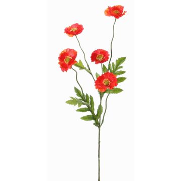 Coquelicot en tissu KEIRA, orange, 65cm, Ø5cm Coquelicot en tissu KEIRA, orange, 65cm, Ø5cm