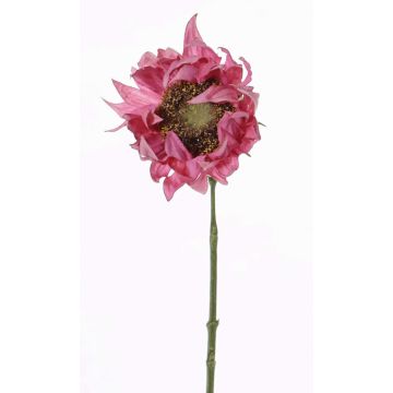 Faux tournesol JANIKA, rose, 60cm, Ø13cm