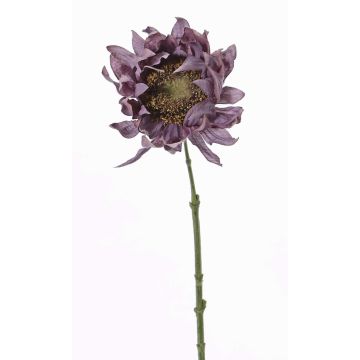 Faux tournesol JANIKA, lilas foncé, 60cm, Ø13cm