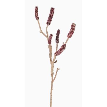 Branche de callistemon artificiel SIRIUS avec fruits, rouge foncé, 60cm