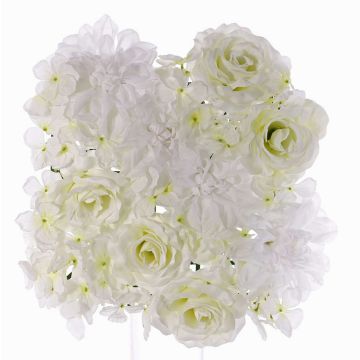 Tapis artificiel de roses, dahlias, hortensias EVOLET, blanc, 25x25cm Tapis artificiel de roses, dahlias, hortensias EVOLET, blanc, 25x25cm