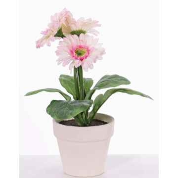 Gerbera artificiel SIMONE en pot décoratif, rose, 30cm, Ø9,5cm Gerbera artificiel SIMONE en pot décoratif, rose, 30cm, Ø9,5cm