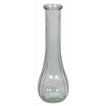 Vase en verre ondulé KOSTA, transparent, 21,5cm, Ø7cm Vase en verre ondulé KOSTA, transparent, 21,5cm, Ø7cm