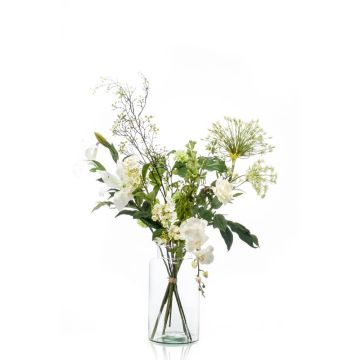 Bouquet de fleurs artificielles FEME, blanc, 105cm, Ø40cm Bouquet de fleurs artificielles FEME, blanc, 105cm, Ø40cm
