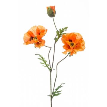 Coquelicot artificiel LOPEZ, orange, 90cm