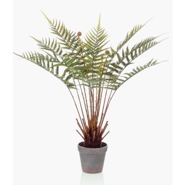 Fougère arborescente artificielle CAMASO en pot décoratif, 60cm