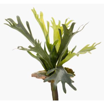 Fougère corne de cerf artificielle BAROJA sur piquet, vert, 40cm