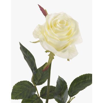 Rose artificielle BRINA, blanc, 70cm Rose artificielle BRINA, blanc, 70cm